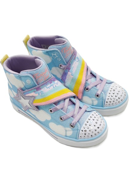 Twinkle Toes Shootıng Star Brıghts Sneaker Bantlı Lastik Bağcıklı Işıklı Mavi Kız Çocuk Ayakkabı modelleri