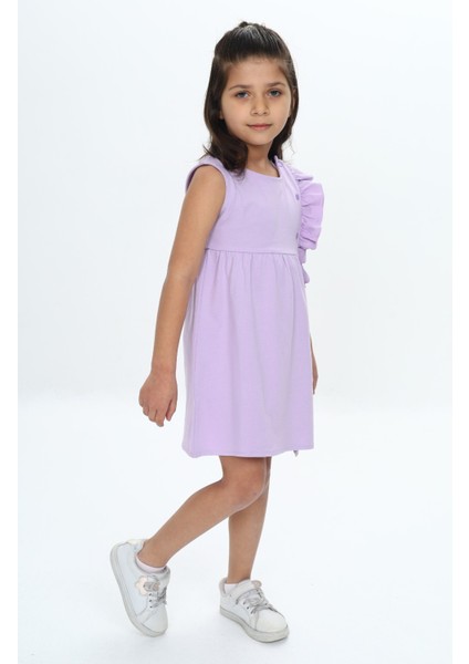 Kız Çocuk Fırfır Detaylı Elbise modelleri
