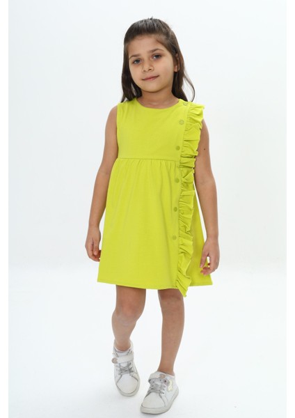 Kız Çocuk Fırfır Detaylı Elbise fırsatları
