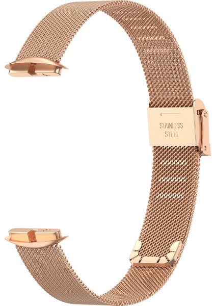 Fitbit Luxe Için Klipsli Metal Kordonlu Saat (Yurt Dışından)