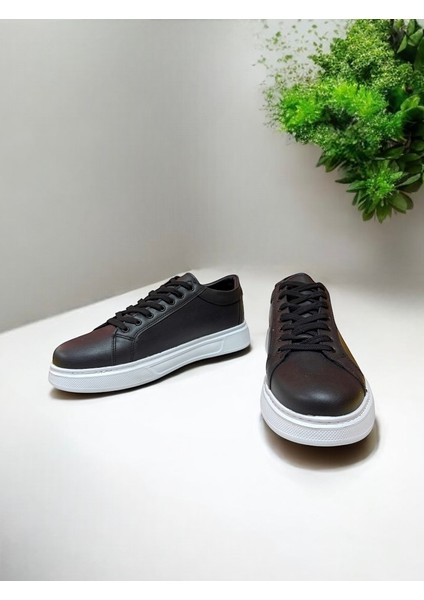 Erkek Siyah-Beyaz Günlük Hafif Nefes Alabilen Ortopedik Yürüyüş Spor Ayakkabı Sneaker modelleri