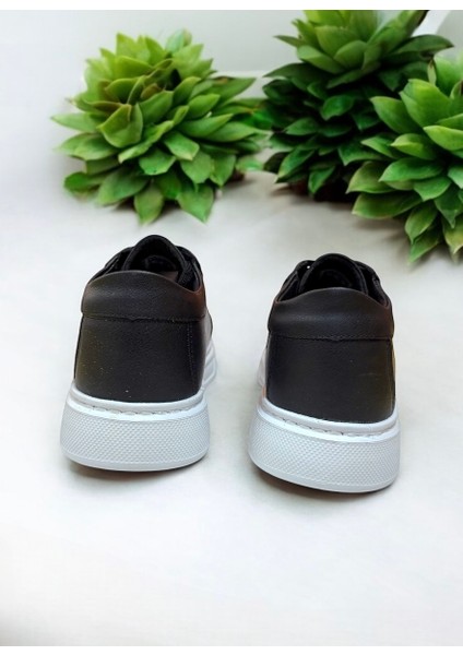 Erkek Siyah-Beyaz Günlük Hafif Nefes Alabilen Ortopedik Yürüyüş Spor Ayakkabı Sneaker indirimleri