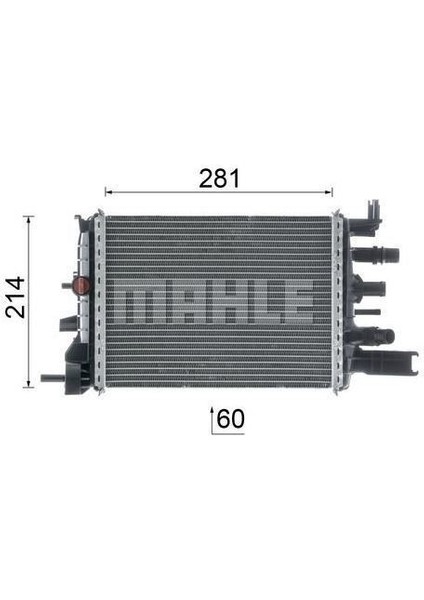 Behr-Mhl-Cr 2632 000P - Turbo Radyatoru Renault Kangoo Iv Dacıa Duster Iı Lodgy 1.5 K9K O.e.