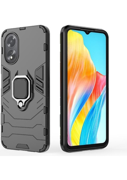 Oppo A38 4g Darbeye Kapak Için Kılıf 360 &deg; Dönen Halka Kickstand Askeri (Yurt Dışından)