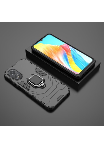 Oppo A38 4g Darbeye Kapak Için Kılıf 360 &deg; Dönen Halka Kickstand Askeri (Yurt Dışından) modelleri