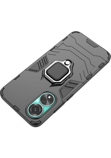 Oppo A58 4g Için Kılıf 360 &deg; Dönen Halka Darbeye Kapak Kickstand Askeri (Yurt Dışından) fiyatları