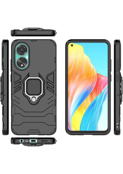 Oppo A58 4g Için Kılıf 360 &deg; Dönen Halka Darbeye Kapak Kickstand Askeri (Yurt Dışından) indirimleri