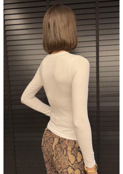 Bisiklet Yaka Kadın Body Bluz modelleri