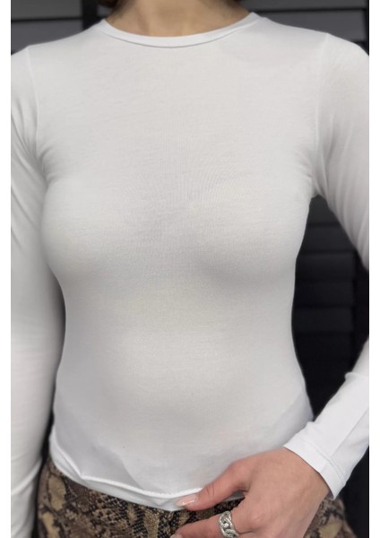 Bisiklet Yaka Kadın Body Bluz fırsatları