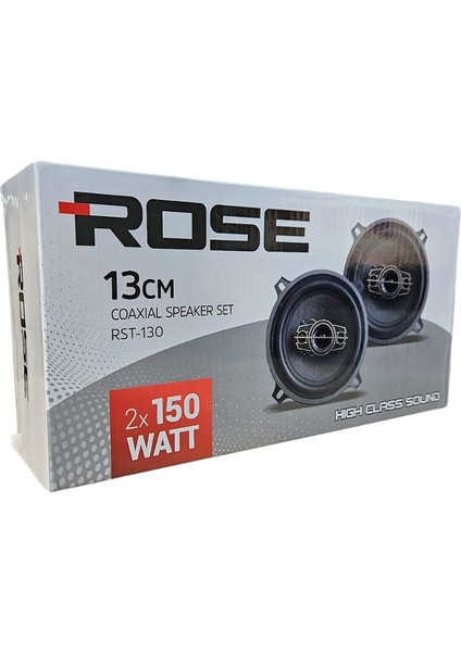 RST-130 13CM Tweeterlı Coaxıal 2X150WATT Yuvarlak Takım Hoparlör Speaker (2 Li Takım) modelleri