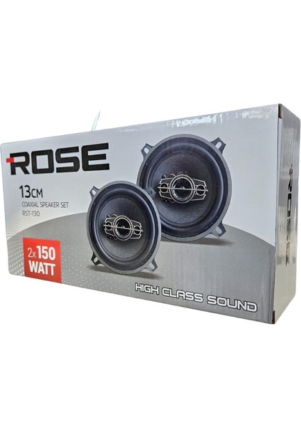 RST-130 13CM Tweeterlı Coaxıal 2X150WATT Yuvarlak Takım Hoparlör Speaker (2 Li Takım) fırsatları