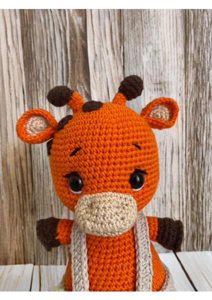 Lotushobievi Amigurumi Tulumlu Zürafa 22CM