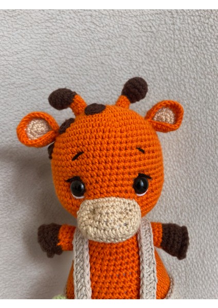 Lotushobievi Amigurumi Tulumlu Zürafa 22CM