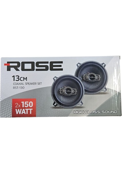 RST-130 13CM Tweeterlı Coaxıal 2X150WATT Yuvarlak Takım Hoparlör Speaker (2 Li Takım) indirimleri