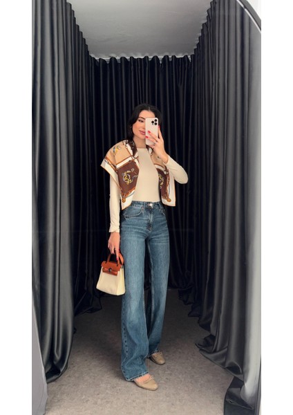 Relaxed Fit Koyu Mavi Jean