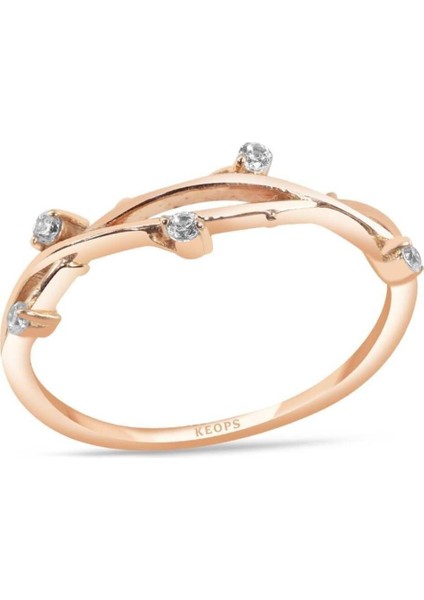 0.10 Karat Rose Thorn Pırlanta Yarımtur Yüzük fiyatları