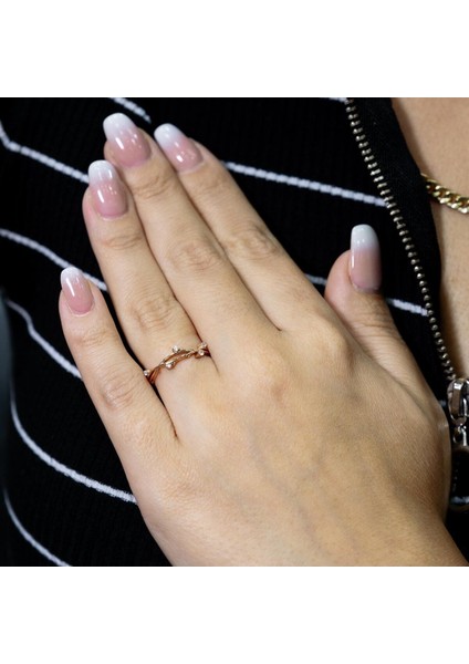 0.10 Karat Rose Thorn Pırlanta Yarımtur Yüzük fırsatları