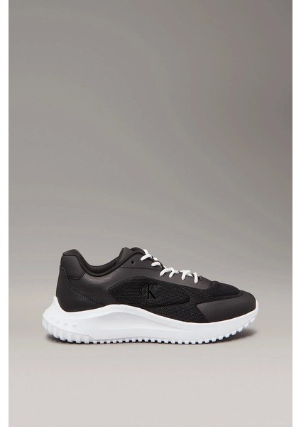 Logolu Erkek Siyah Sneaker