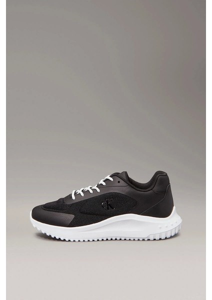 Logolu Erkek Siyah Sneaker