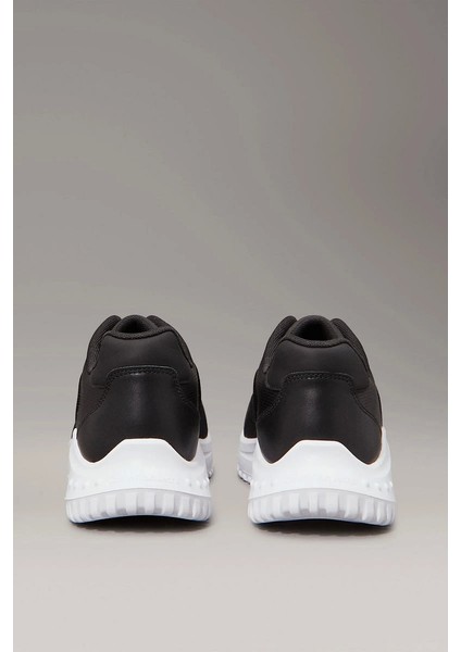 Logolu Erkek Siyah Sneaker