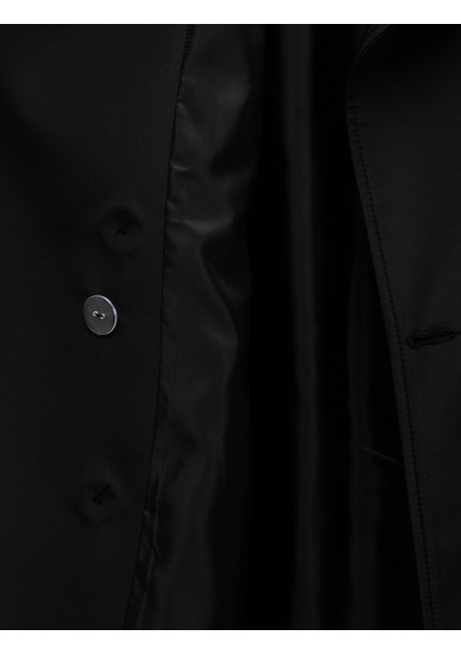 Cepli Uzun Kollu Kemerli Kruvaze Uzun Gabardin Trençkot fırsatları