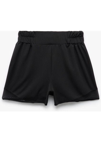 Yüksek Bel Lastikli Baskılı Mini Spor Şort fiyatları