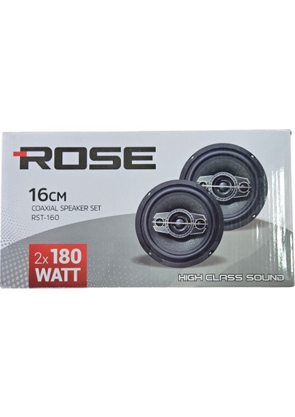 RST-160 16CM Tweeterlı Coaxıal 2X180WATT Yuvarlak Takım Hoparlör Speaker (2 Li Takım)Ial Takım Hoparlör fiyatları