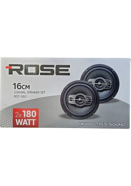 RST-160 16CM Tweeterlı Coaxıal 2X180WATT Yuvarlak Takım Hoparlör Speaker (2 Li Takım)Ial Takım Hoparlör indirimleri