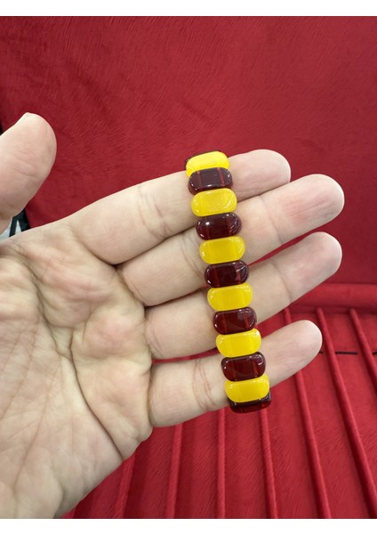 Rolex Tarzı Bileklik Kahverengi Sarı