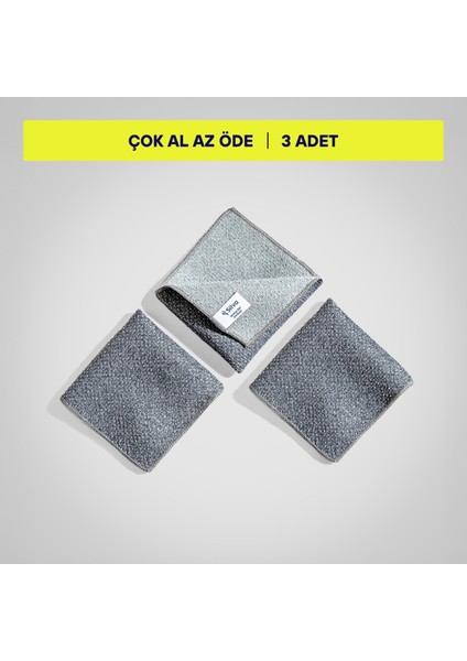 Mikrofiber Inatçı Zor Kir Bezi 3'lü