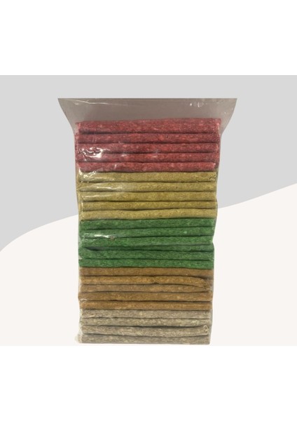Premium 5 Renkli Munchy Çubuk 100lü Köpek Ödülü 4 Paket modelleri