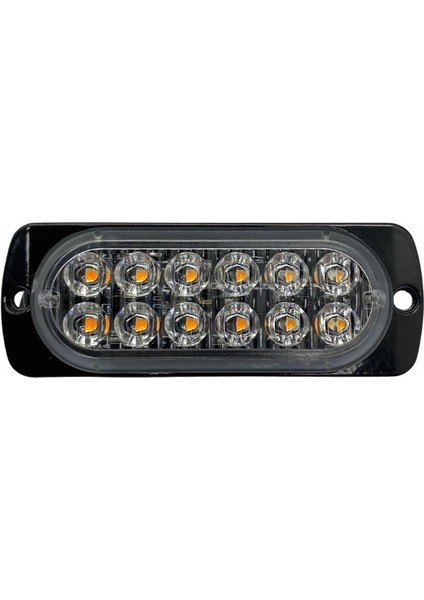 9V-36V 12 LED MİNİ BAR OFF-ROAD FONKSİYONLU ÇAKAR TURUNCU (110*40 MM)