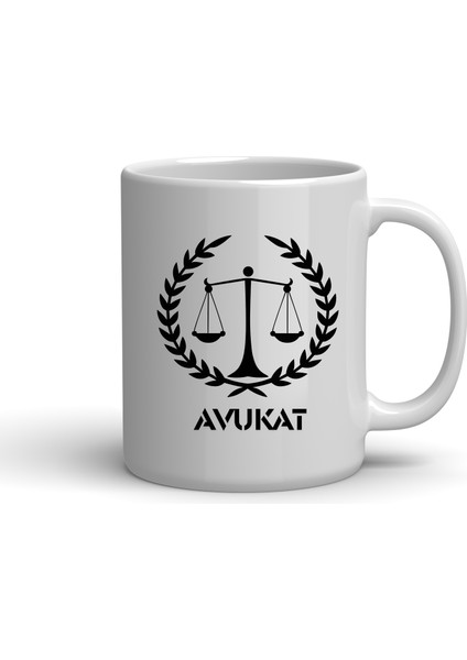 Avukatlara Özel Baskılı Kupa Bardak