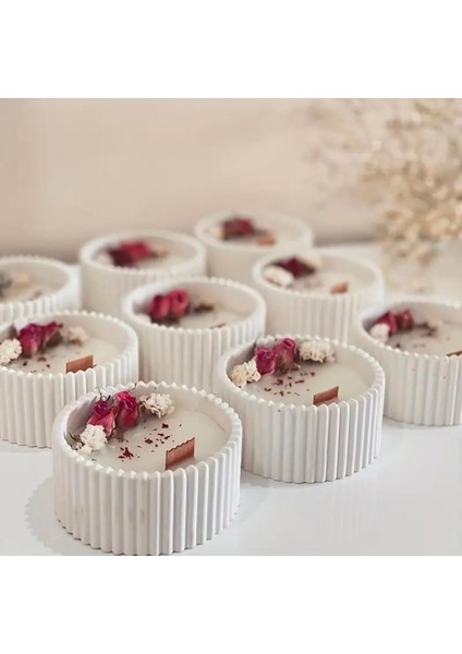 Dekoratif Kapaklı Kasesinde Doğal Soya Bu Mum, Doğal Içerik