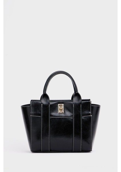 Siyah Kadın Mini Tote El ve Omuz Çantası fiyatları