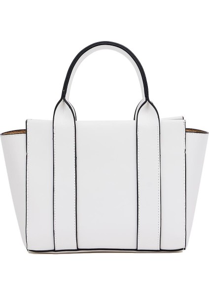 Beyaz Kadın Mini Tote El ve Omuz Çantası fırsatları