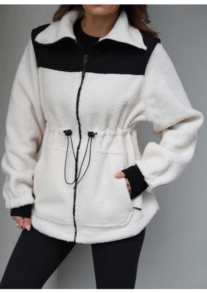 Ekru Termal Polar Ceket