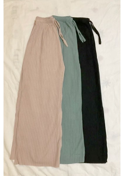 Fitilli 3’lü Kadın Rahat Pantolon Pijama Seti – Konfor ve Şıklık Bir Arada!