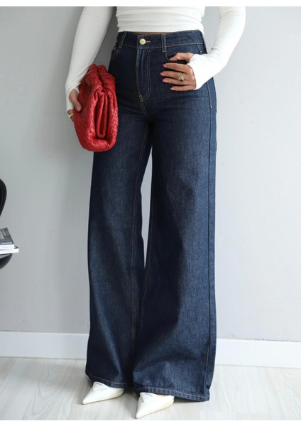 Denim Straight Jean Pantolon