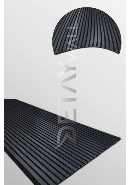 Mdf Ahşap Akustik Duvar Paneli - 100 x 275 cm - İzlanda Mavisi indirimleri