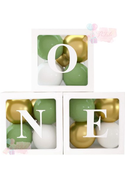 One Balon Kutusu Parti Eğlence Kutlama Seti