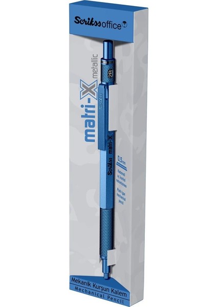 Matri-X Versatil 0.5 mm Metalik Mavi Şeffaf Amb.
