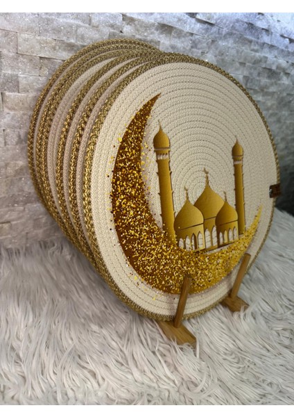 Ramazantemalı Baskılı Supla Amerikan Servis 33 cm x 33 cm 2 Adet modelleri