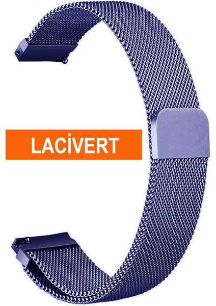 Huawei Watch Gt Gt2 Gt3 Gt4 Gt5-Xiaomi Redmi Watch 5 Active-Lite Uyumlu 22MM Mıknatıslı Hasır Kordon MIKHSR22