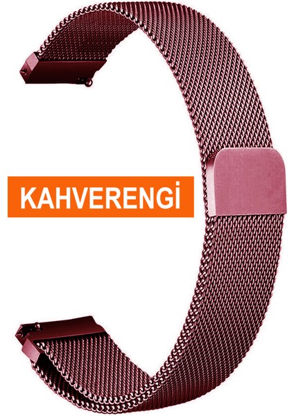 Xiaomi Mi Watch S1-S2 Yuvarlak Kasa Uyumlu 22MM Mıknatıslı Hasır Kordon MIKHSR22