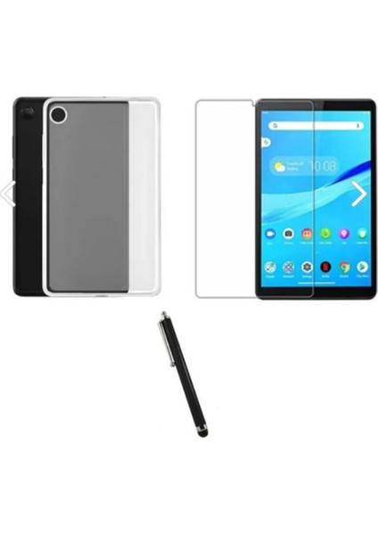 Lenova P11 Şefaf Silikon Tablet Kılıf + Nano Ekran Koruyucu Hediye
