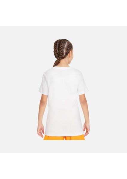 Sportswear Boxy 2 Graphic Short-Sleeve Kids T-Shirt Çocuk Pamuklu Beyaz Tişört FV5346 modelleri