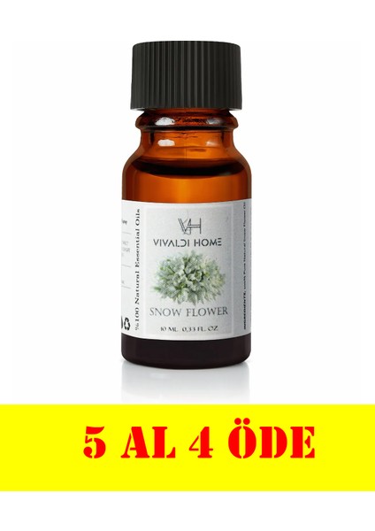 Snow Flower Aromaterapi Uçucu Yağ Esansiyel Buhurdanlık Yağı 10ML