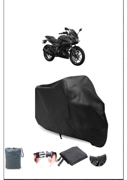 Bajaj Pulsar F 250 Uyumlu Siyah Motorsiklet Branda, Motor Örtüsü
