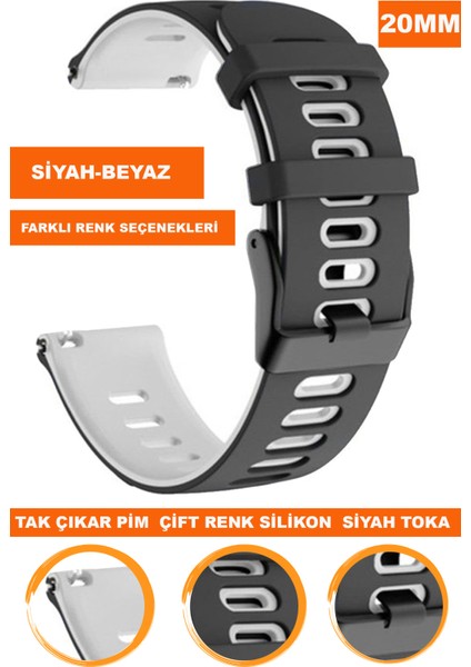 20 mm Fossil-Welder-Casio-Seiko-Omega-Armani Saat Uyumlu Silikon Saat Kordonu Kayışı A5620MM